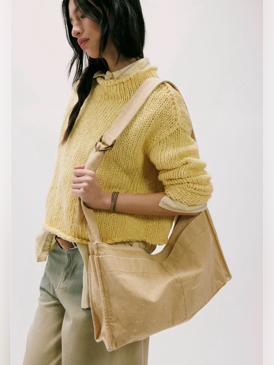 Free People Handbags - Free People Camp Crush Sling Bag NWT $78 Neutral